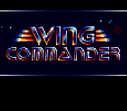 Wing Commander (Japan) Title Screen